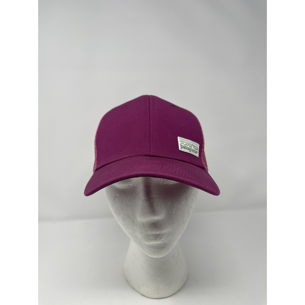 PATAGONIA Trucker Hat Cap Mesh Back Snapback  2 Tone Pink‎ One Size Fits Most
